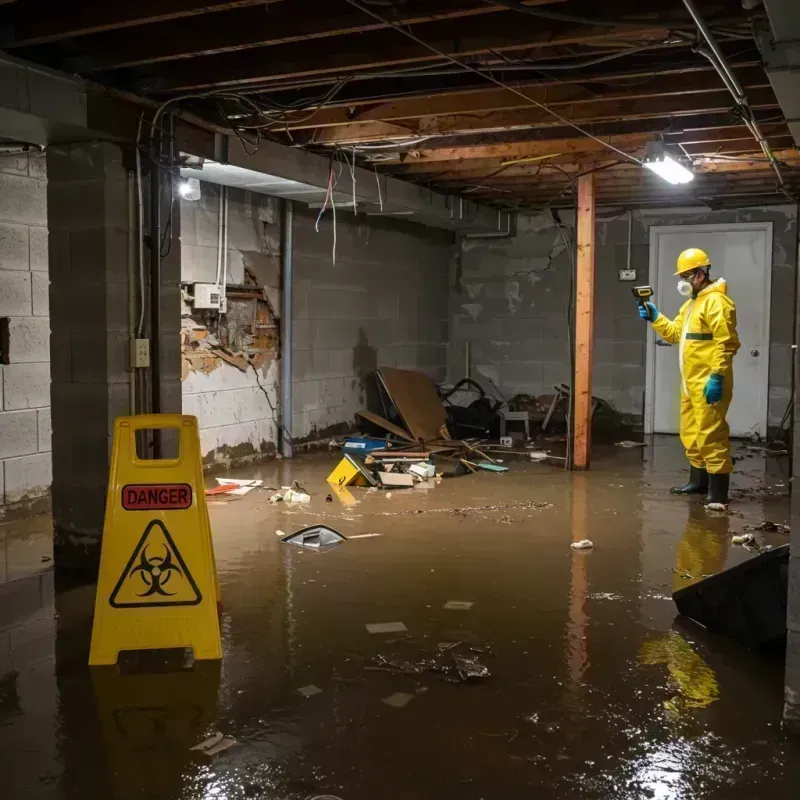 Flooded Basement Electrical Hazard in Millersburg, PA Property